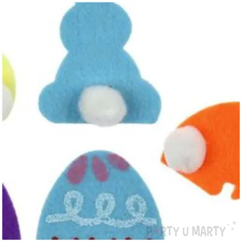 naklejki wielkanoc kolorowe zajaczki i pisanki titanum 12 szt