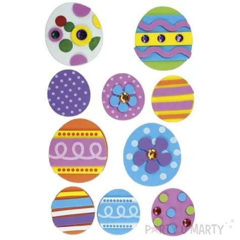 naklejki wielkanoc pisanki mix titanum 10 szt