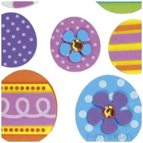 naklejki wielkanoc pisanki mix titanum 10 szt