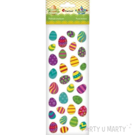 naklejki wielkanoc pisanki titanum 30 szt