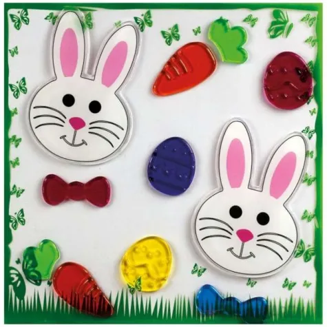 naklejki wielkanoc zajaczki i pisanki titanum 11 szt