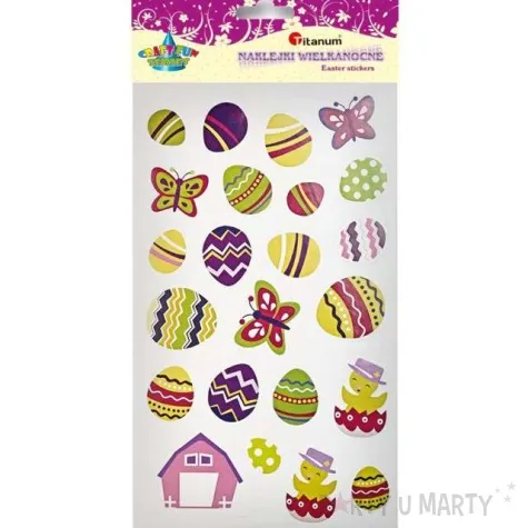 naklejki wielkanocne atrybuty titanum