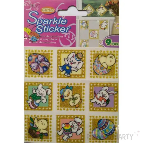 naklejki wielkanocne kroliczki i pisanki brewis 9 szt