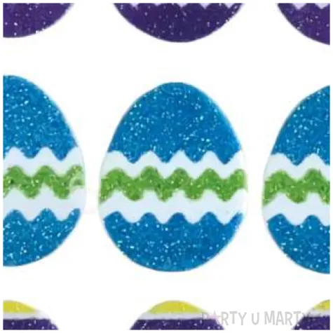 naklejki wielkanocne pisanki z brokatem brewis 9 szt