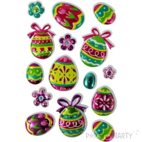 naklejki wielkanocne pisanki z kokardkami brewis