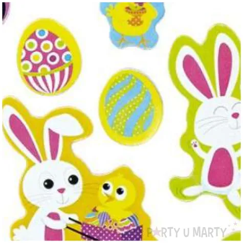 naklejki wielkanocne zwierzaczki titanum