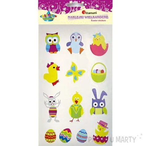 naklejki wielkanocne zwierzeta titanum