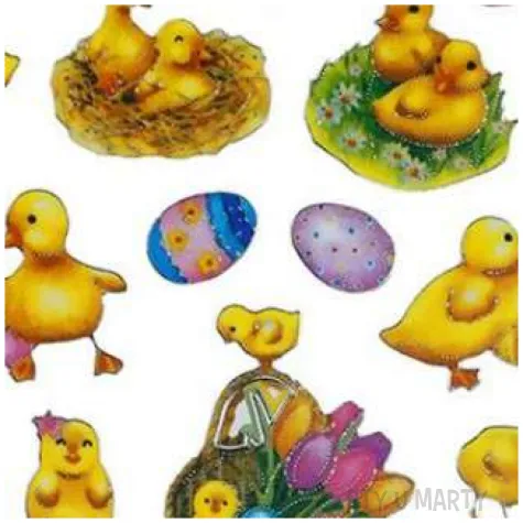 naklejki wielkanocny mix kurczat titanum