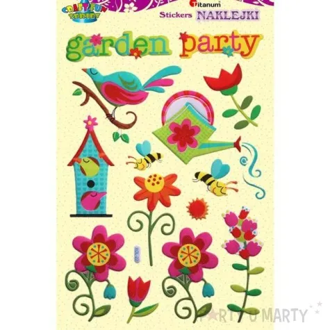 naklejki wypukle garden party titanum