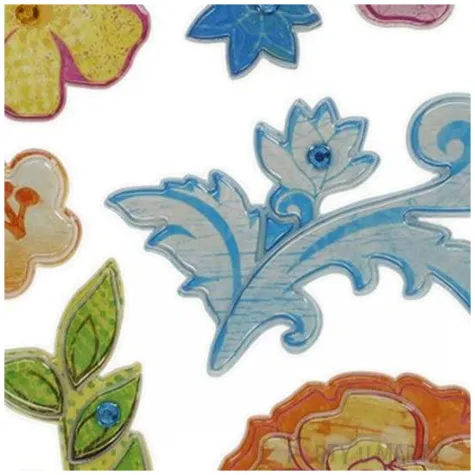 naklejki wypukle kwiatki titanum