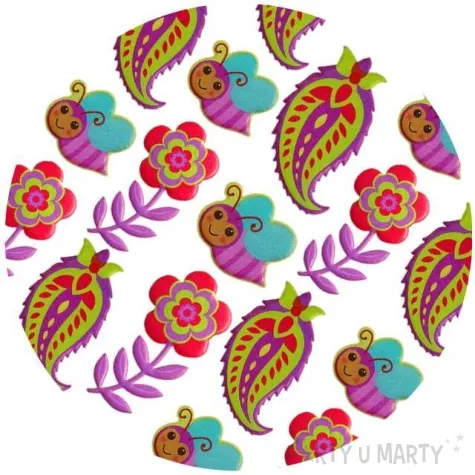 naklejki wypukle kwiaty titanum