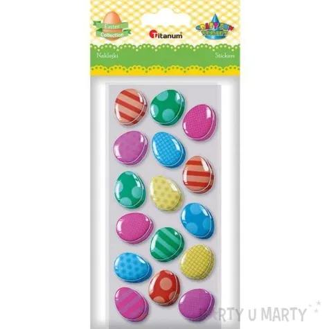 naklejki wypukle wielkanocne jajeczka titanum