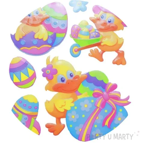 naklejki wypukle wielkanocne kaczki aprex