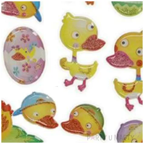 naklejki wypukle wielkanocne kaczki titanum