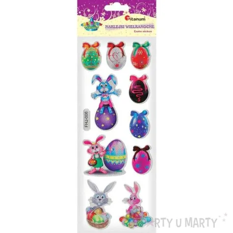 naklejki wypukle wielkanocne pisanki i ktroliki titanum