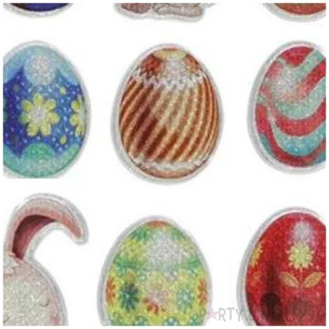 naklejki wypukle wielkanocne pisanki i zajace titanum