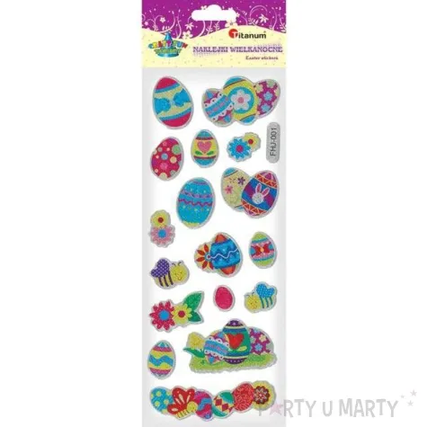 naklejki wypukle wielkanocne pisanki titanum