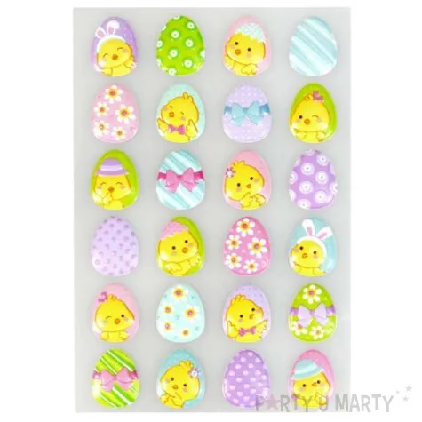 naklejki wypukle wielkanocne pisklaki na jajkach arpex