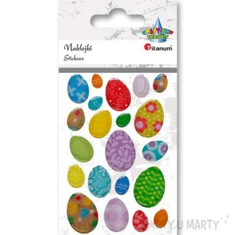 naklejki wypukle wielkanocne wydmuszki titanum