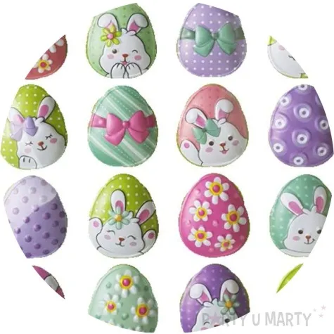 naklejki wypukle wielkanocne zajaczki na jajkach arpex
