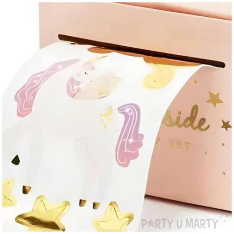 naklejki z jednorozcami na prezenty i nie tylko 23 sztuki mix