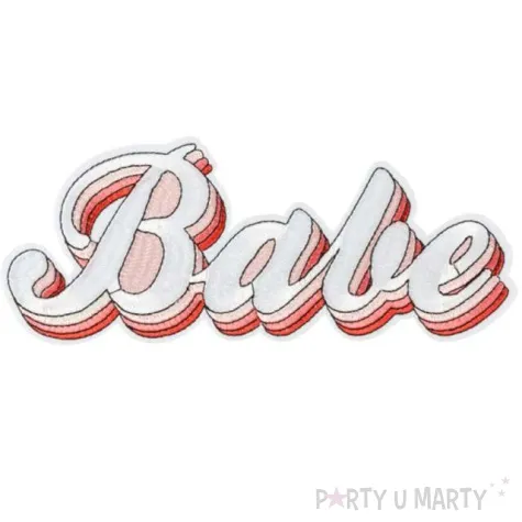 naprasowanka babe bialy partydeco 20x8cm