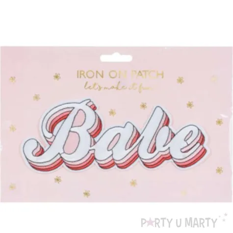 naprasowanka babe bialy partydeco 20x8cm