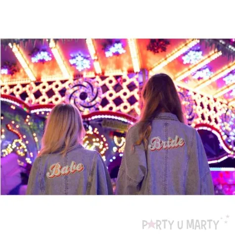 naprasowanka bride bialy partydeco 22x8cm