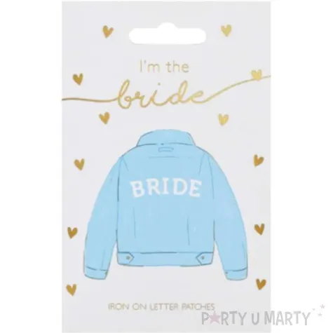 naprasowanka bride bialy partydeco 24x6cm