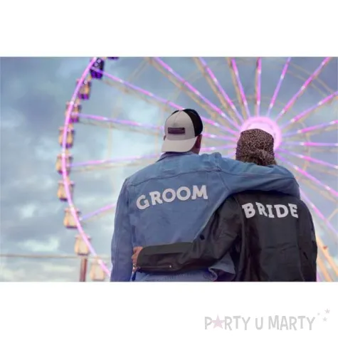 naprasowanka bride bialy partydeco 24x6cm