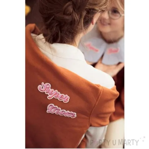 naprasowanka supermom rozowy partydeco 2 szt