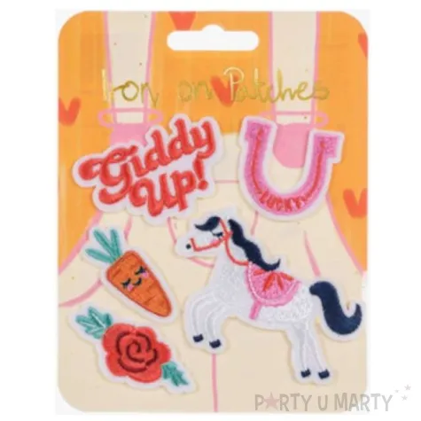 naprasowanki giddy up partydeco 2 7x3 5 7 cm