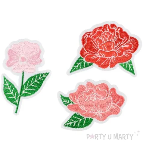 naprasowanki kwiaty partydeco 4 5 6 5x4 5 7cm