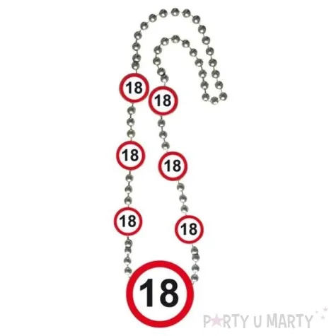 naszyjnik 18 urodziny znak 42 cm