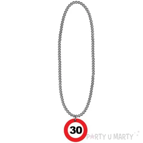 naszyjnik 30 traffic birthday funnyfashion 80 cm