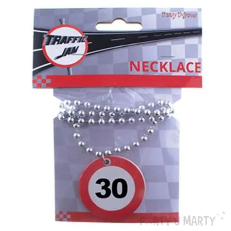 naszyjnik 30 traffic birthday funnyfashion 80 cm