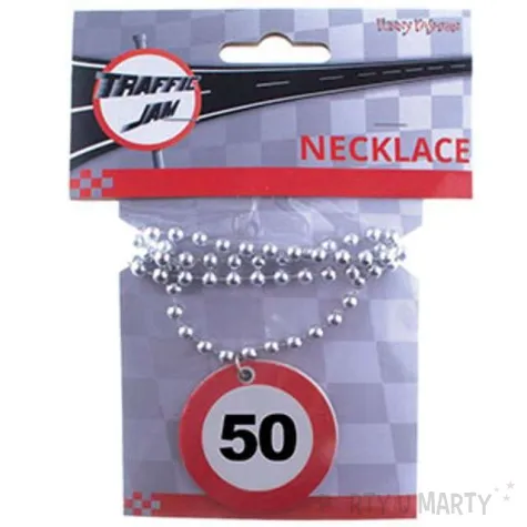 naszyjnik 50 traffic birthday funnyfashion 80 cm