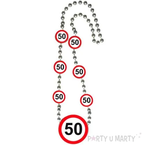 naszyjnik 50 urodziny znak 80 cm