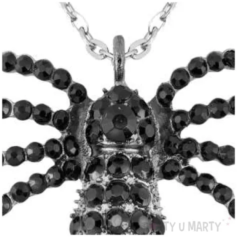 naszyjnik czarna wdowa czarny widmann