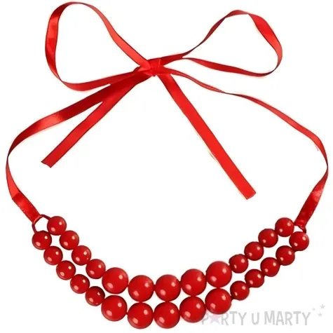 naszyjnik czerwone korale kraszek