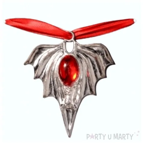 naszyjnik gotycki srebrny amscan