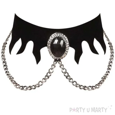 naszyjnik gotyk gem kolnierz czarny widmann