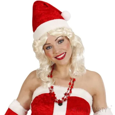 naszyjnik gwiazdki metaliczne czerwone widmann 210 cm