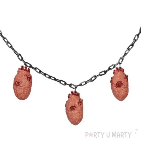 naszyjnik halloweenowe serce guirca 120 cm