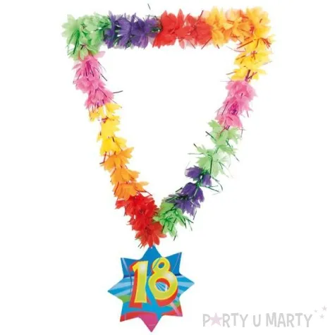 naszyjnik hawajski 18 urodziny kwiaty folat