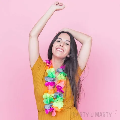 naszyjnik hawajski aloha mix funnyfashion 100 cm