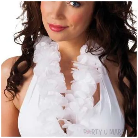 naszyjnik hawajski aloha ohana bialy boland 100 cm