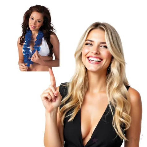 naszyjnik hawajski aloha ohana niebieski boland 100 cm