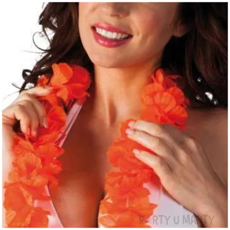 naszyjnik hawajski aloha ohana pomaranczowy boland 100 cm