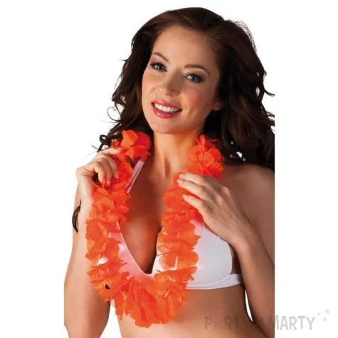 naszyjnik hawajski aloha ohana pomaranczowy boland 100 cm